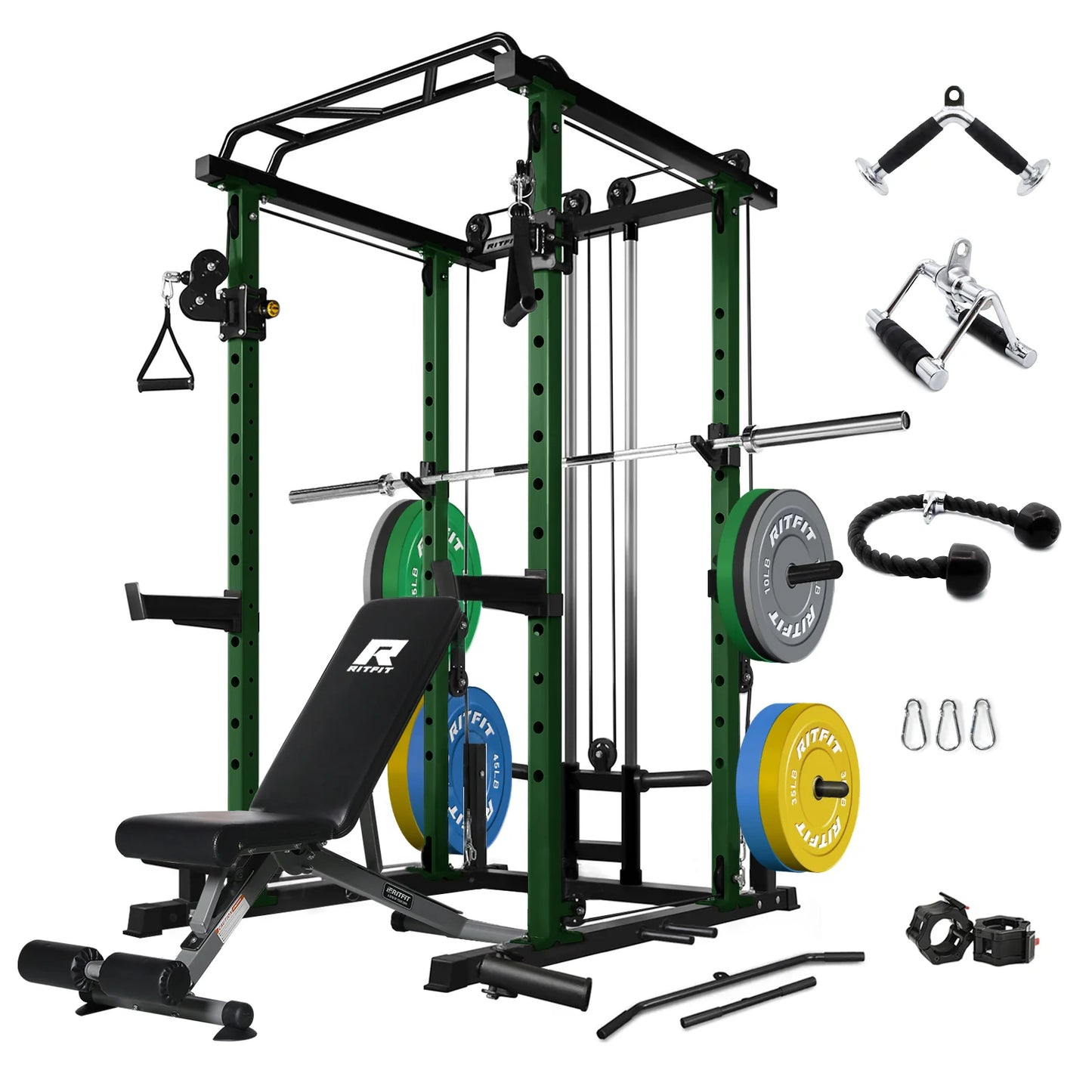 PPC03 Power Cage Home Gym Package with Adjustable Cable System
