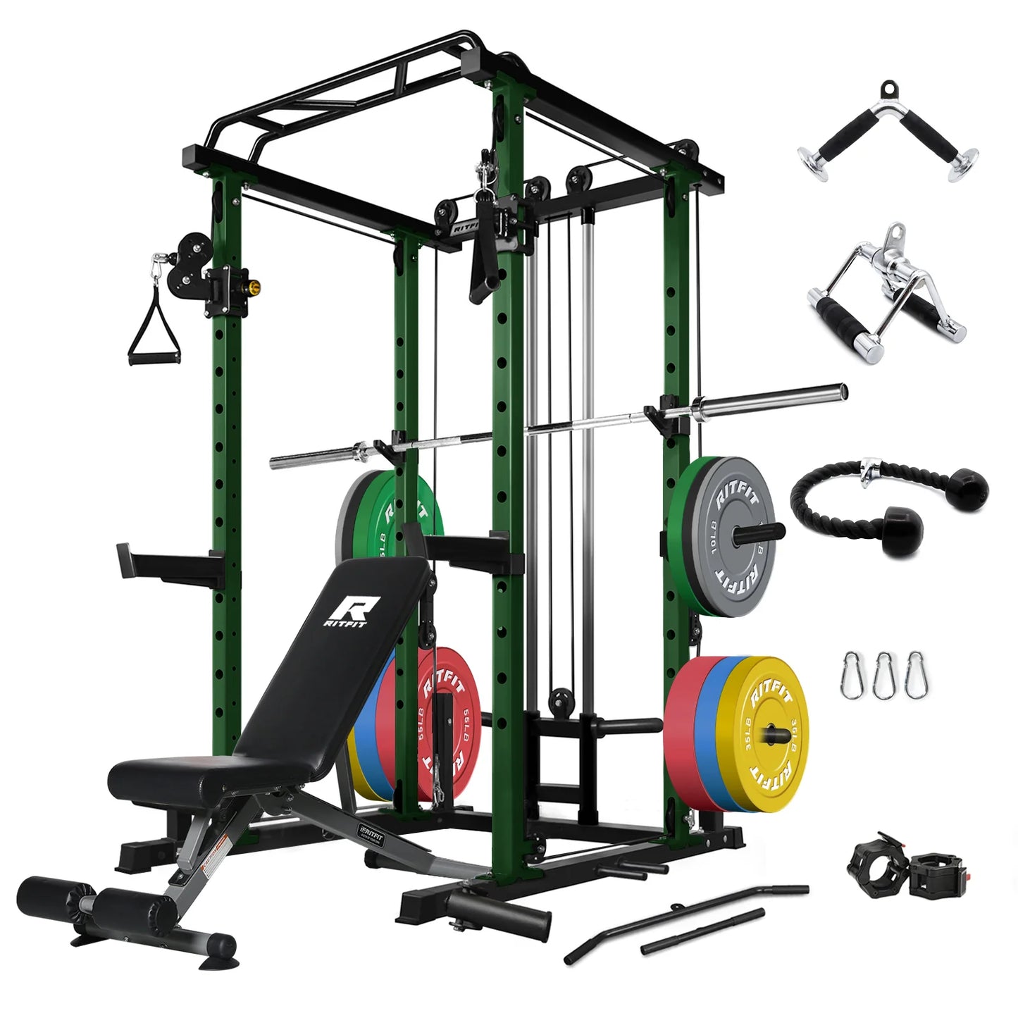 PPC03 Power Cage Home Gym Package with Adjustable Cable System