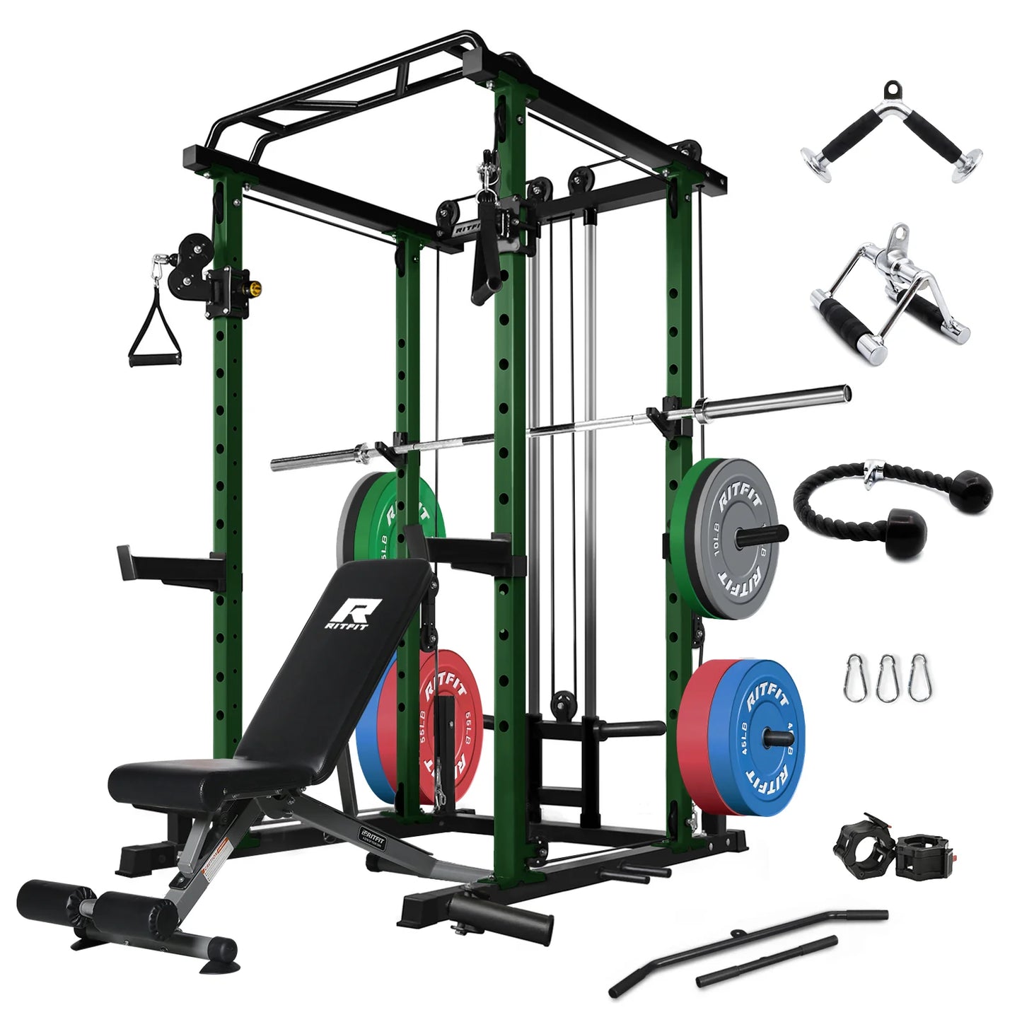 PPC03 Power Cage Home Gym Package with Adjustable Cable System