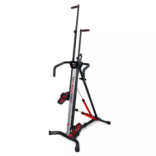 Maxiclimber Vertical Climber Exercise Machine, Home Gym Stepper for Cardio and Strength Training Total Body Workouts with Fitness App, XL-2000, Red