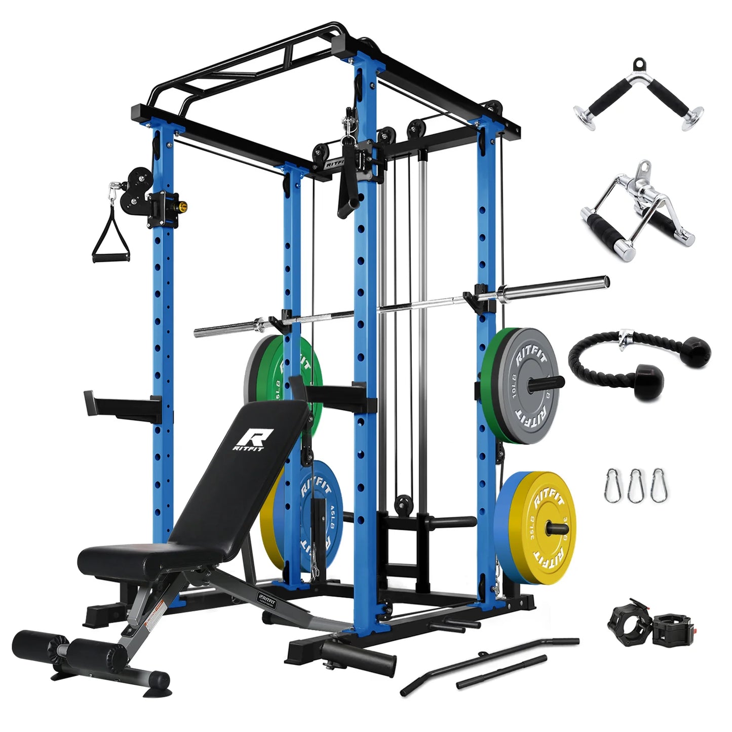 PPC03 Power Cage Home Gym Package with Adjustable Cable System