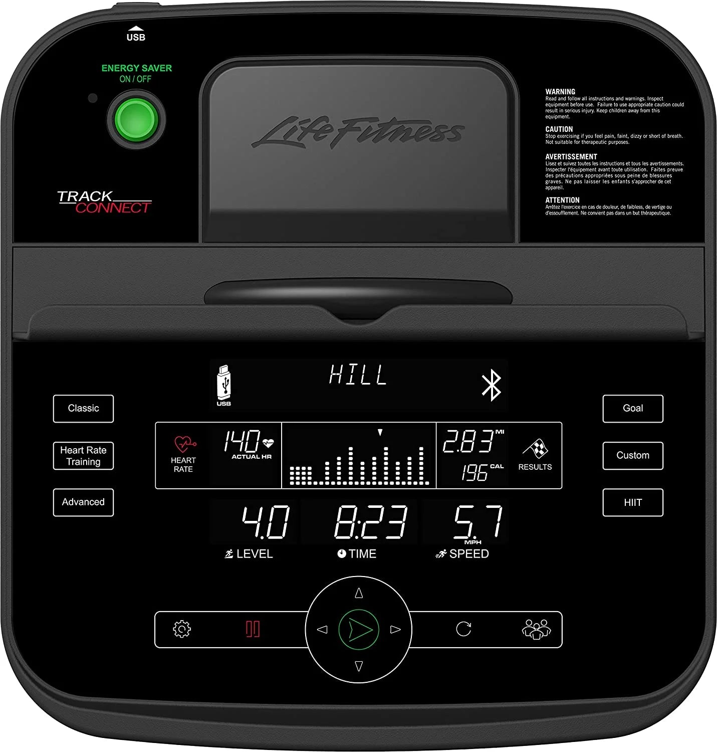 C3 Upright Indoor Cycling Exercise Bike with Track Connect Console