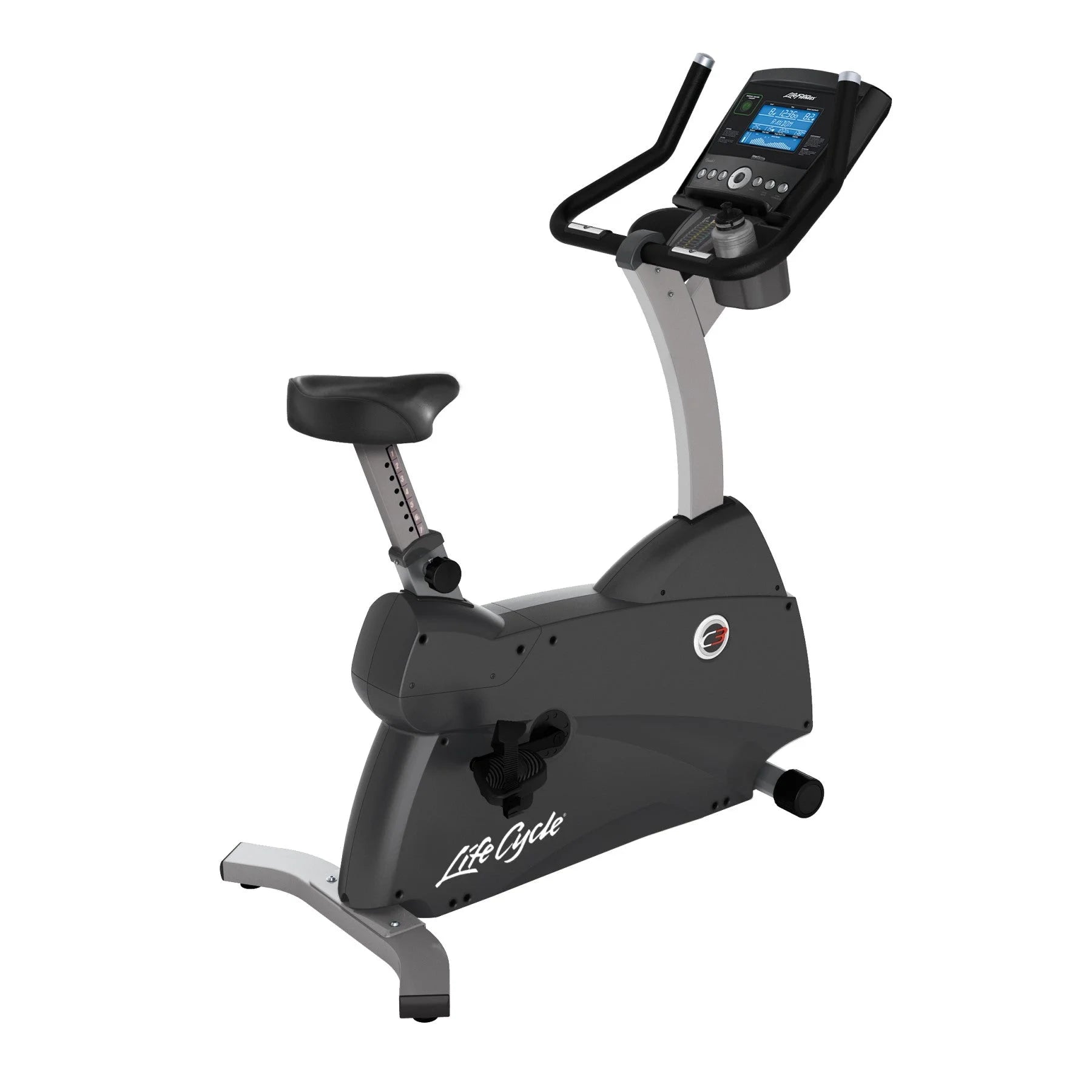 C3 Upright Indoor Cycling Exercise Bike with Track Connect Console